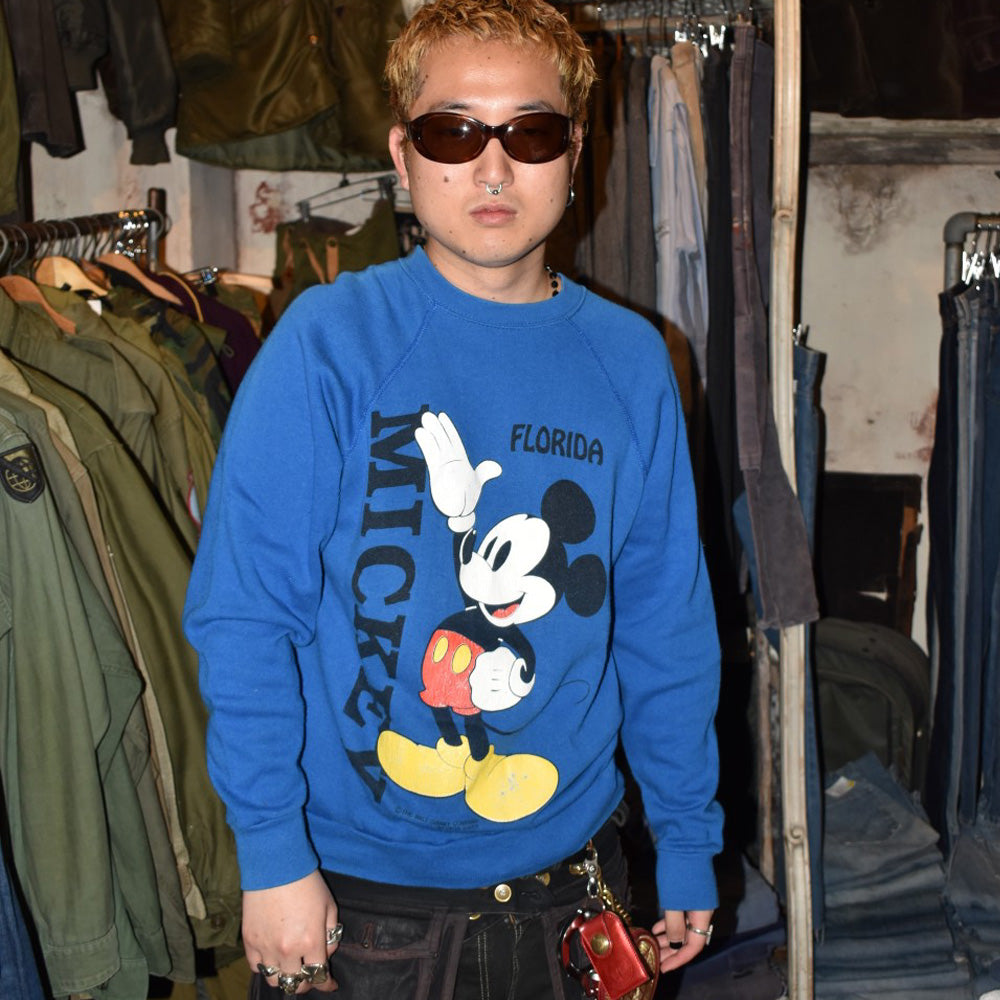 80's Velva Sheen MICKEY "FLORIDA" ミッキースウェット 260508H