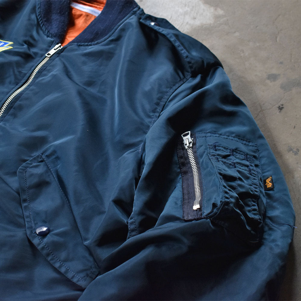 Y2K ALPHA INDUSTRIES L-2B ワッペン付き フライトジャケット 240508