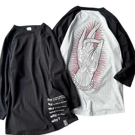 blackmeans 菩薩ハンド ラグランスリーブTシャツ 945-79GT98-1 240529H