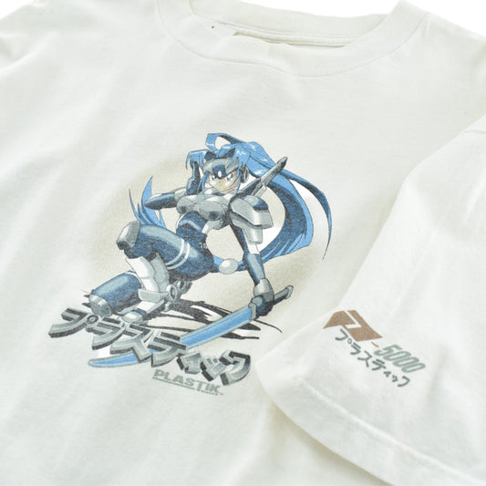 90's PLASTIK "Anime Girl" アートTシャツ 260320H