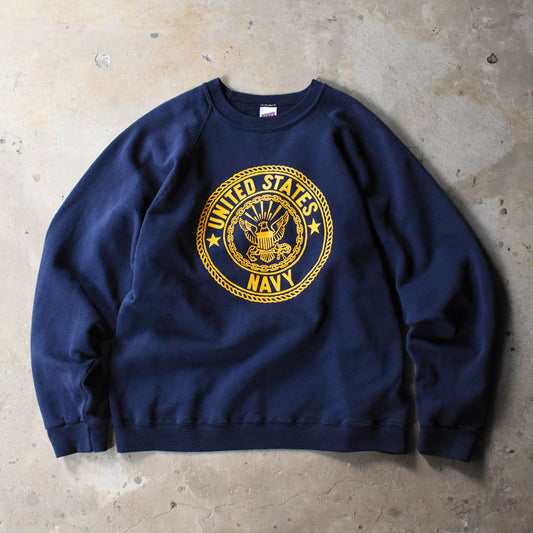 80's SOFFE “U.S.NAVY” ラグラン スウェット USA製 250327