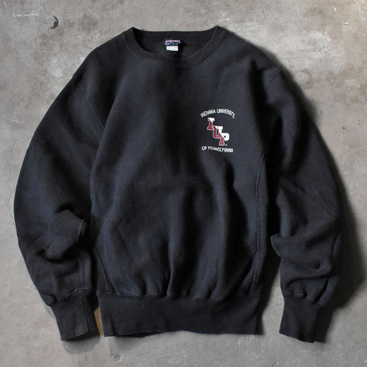 90’s JAN SPORTS “IUP” 両面プリント リバースタイプ スウェット USA製 250223