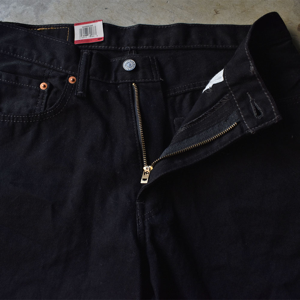 デッドストック！ Levi's 550 “RELAXED” ブラックデニムパンツ 231226