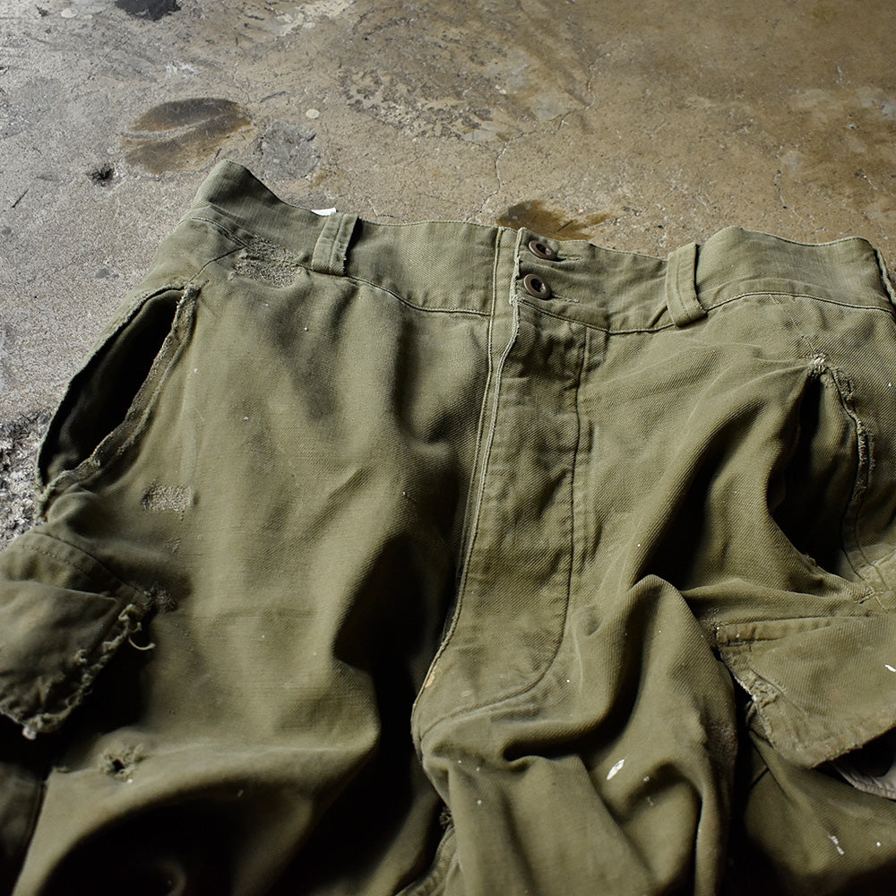 40's～ ダメージ！ French Army M-47 フィールドパンツ 前期型 231209H