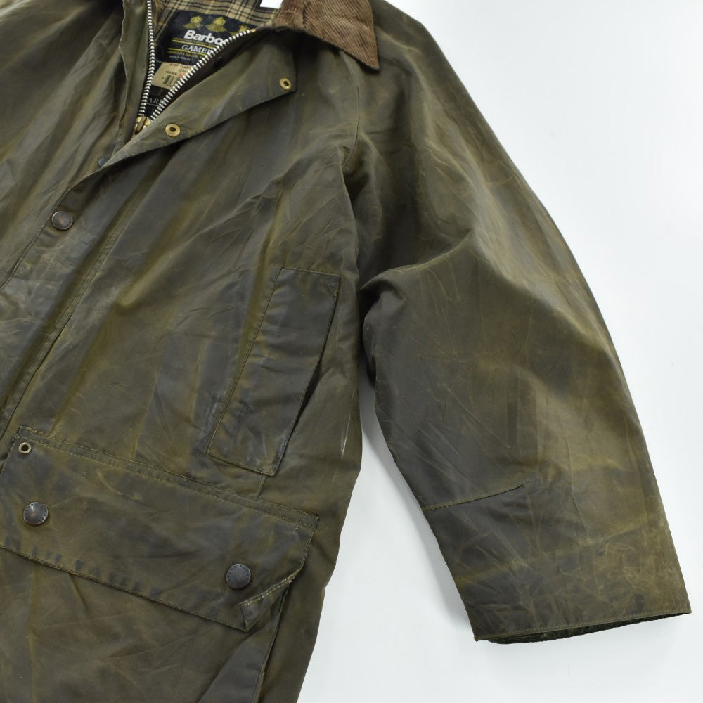 90’s Barbour 旧3ワラント "GAMEFAIR" オイルドジャケット 261016H