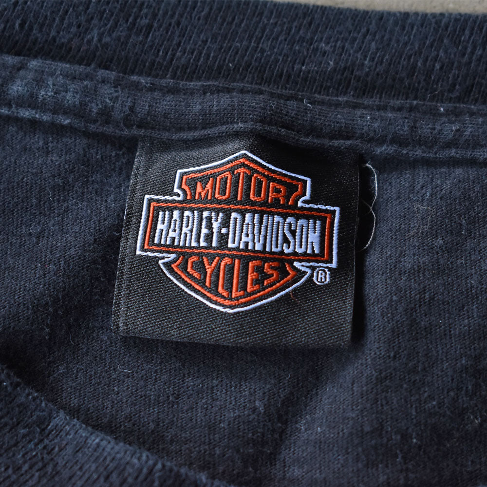 Y2K Harley-Davidson 両面プリント Tシャツ 240522