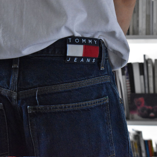 90’s TOMMY HILFIGER “TOMMY JEANS” ペインター デニムパンツ 240703