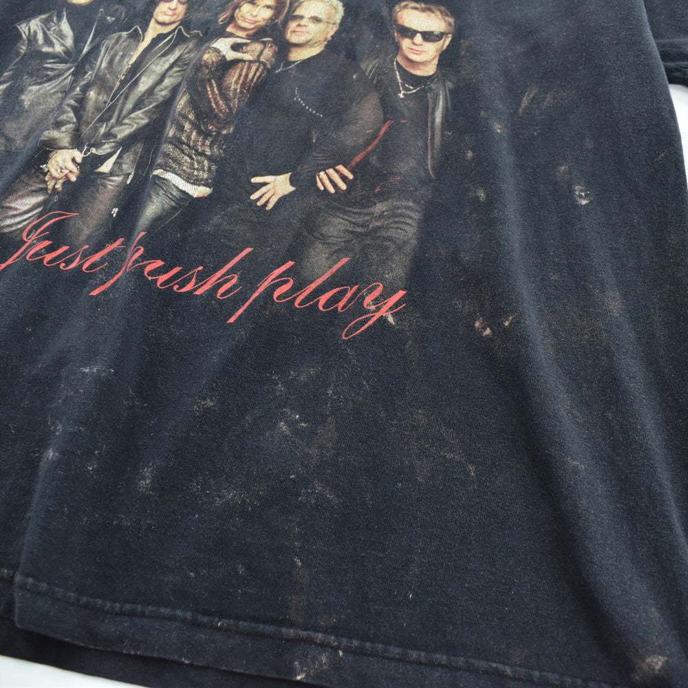 Y2K AEROSMITH "Just Push Play" 空山基 ロックTシャツ 260703H
