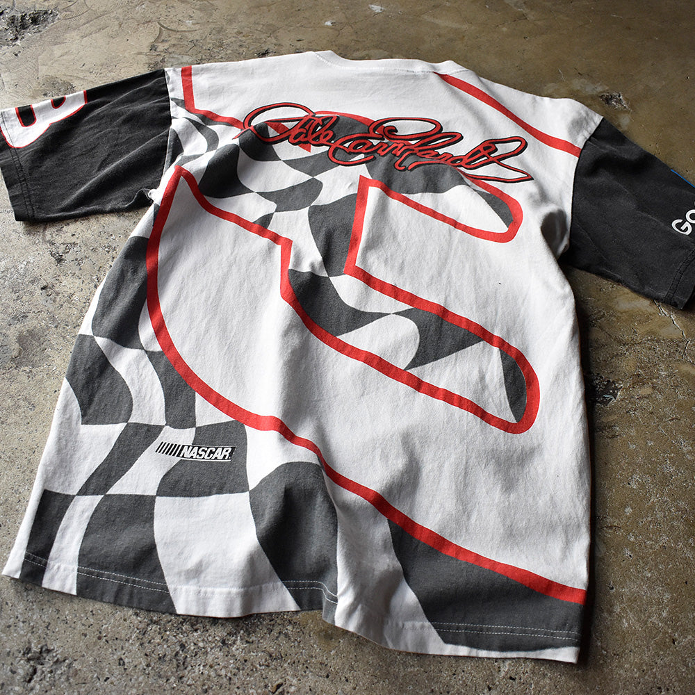 Y2K AOP！ CHASE authentics "Dale Earnhardt" レーシング Tシャツ USA製 250728H