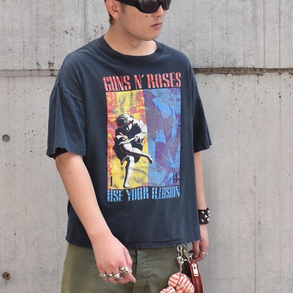 90’s  Guns N’ Roses “Use Your Illusion Tour 1991-1993” ロック Tシャツ USA製 250916