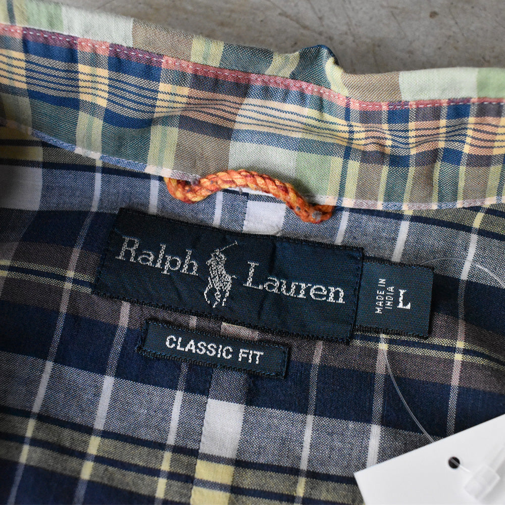 Ralph Lauren “CLASSIC FIT” マドラスチェック ボタンダウンシャツ 240327 S2069