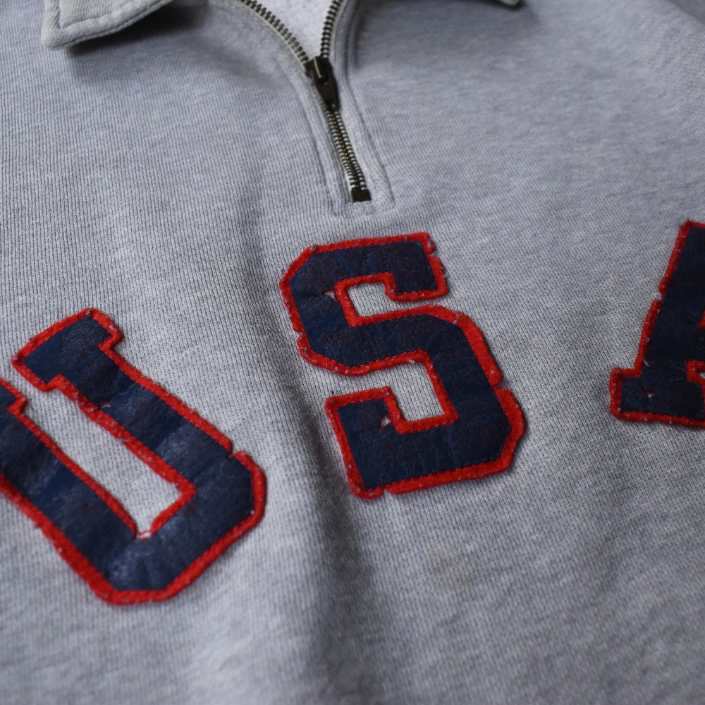 90’s Polo Sport "USA" ハーフジップ スウェット 251209H