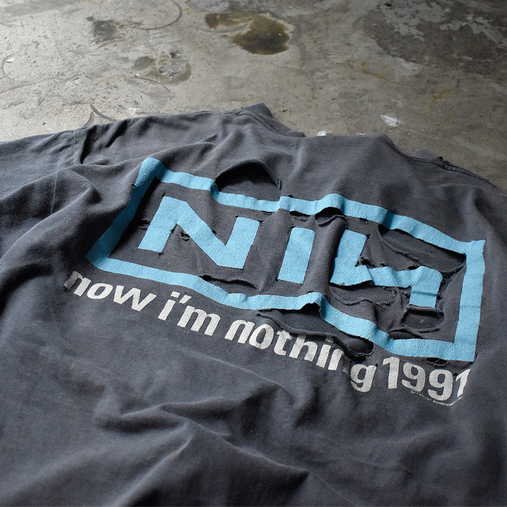 90's ダメージ！ Nine Inch Nails “now i'm nothing“ Tシャツ 240629H