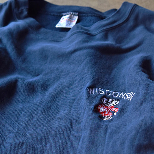 90’s Champion “WISCONSIN” RWスウェット USA製 240212