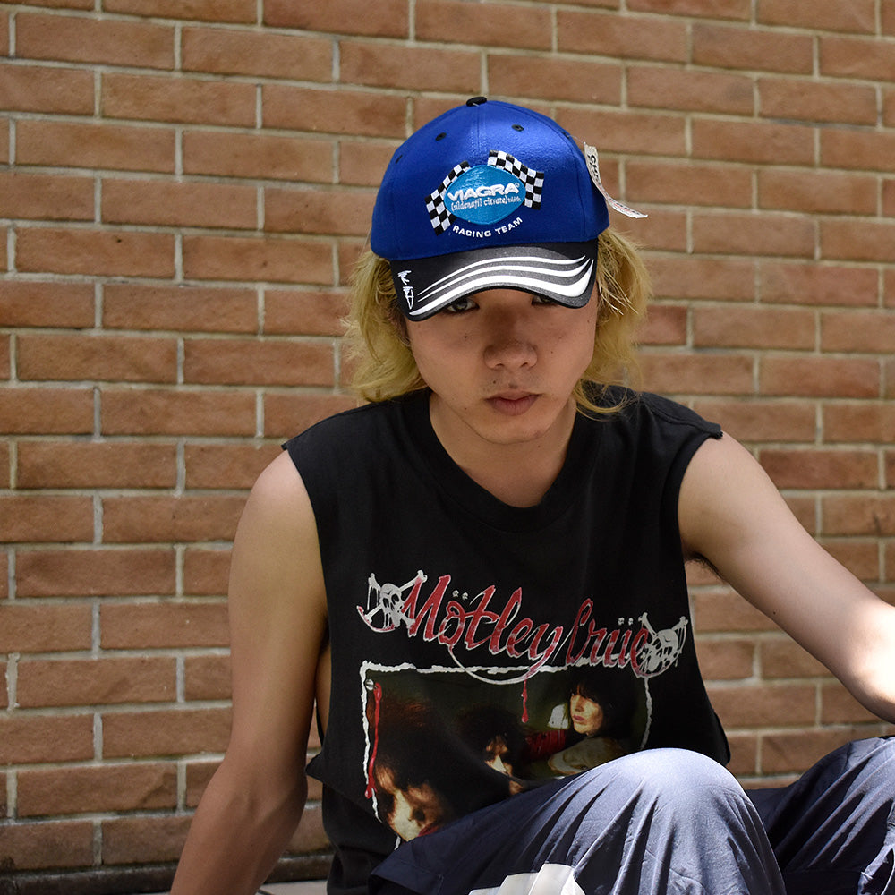 CHECKRED FLAG SPORTS “VIAGRA” 刺繍×ラバー NASCAR レーシングCAP デッドストック 250712H