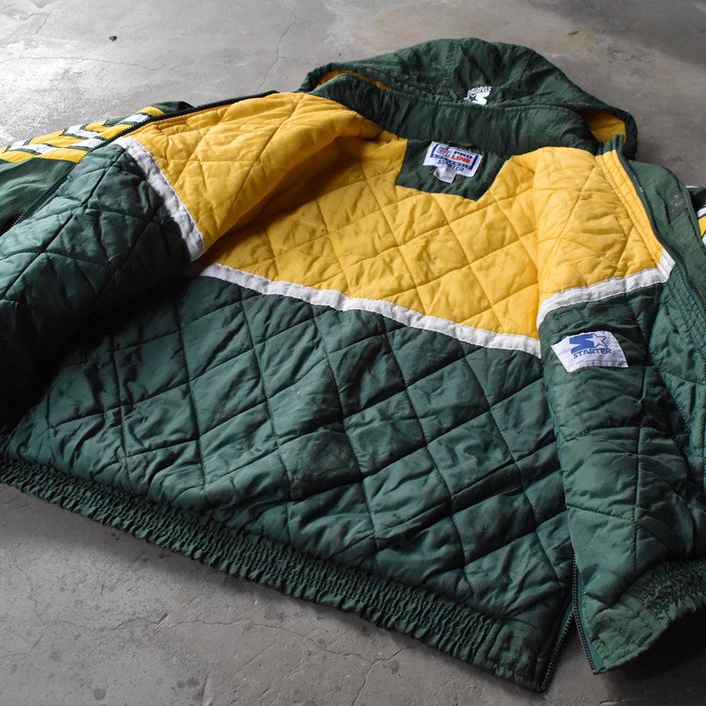 90-00s STARTER "NFL Green Bay Packers" 中綿入り ナイロンジャケット 231227