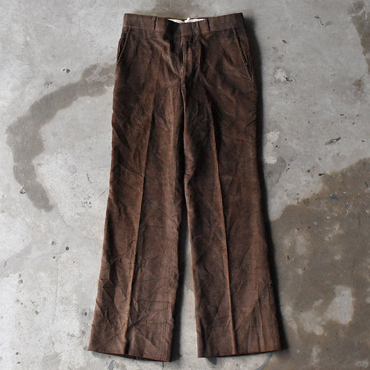 70's デッドストック! SEARS コーデュロイ フレアパンツ スラックス 240308