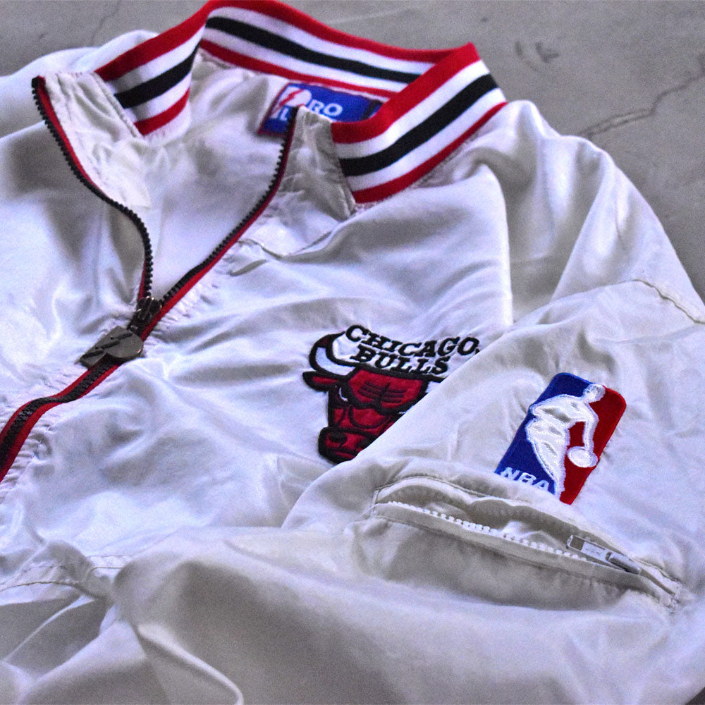 90’s PLO PLAYER “NBA Chicago Bulls” ナイロン トラックプルオーバー 241202