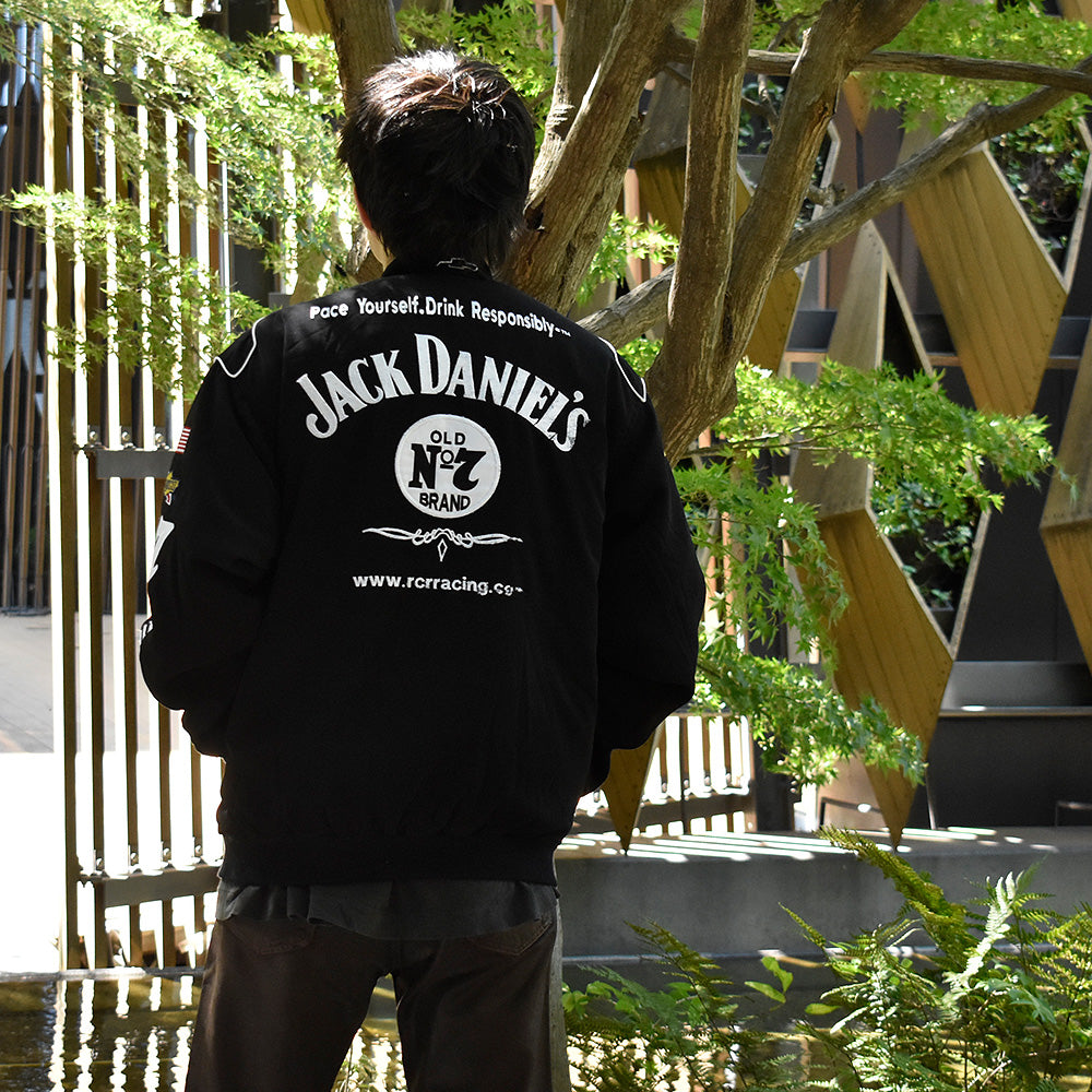 Y2K JEFF HAMILTON “Jack Daniel's” 中綿入り レーシング ジャケット 241006H