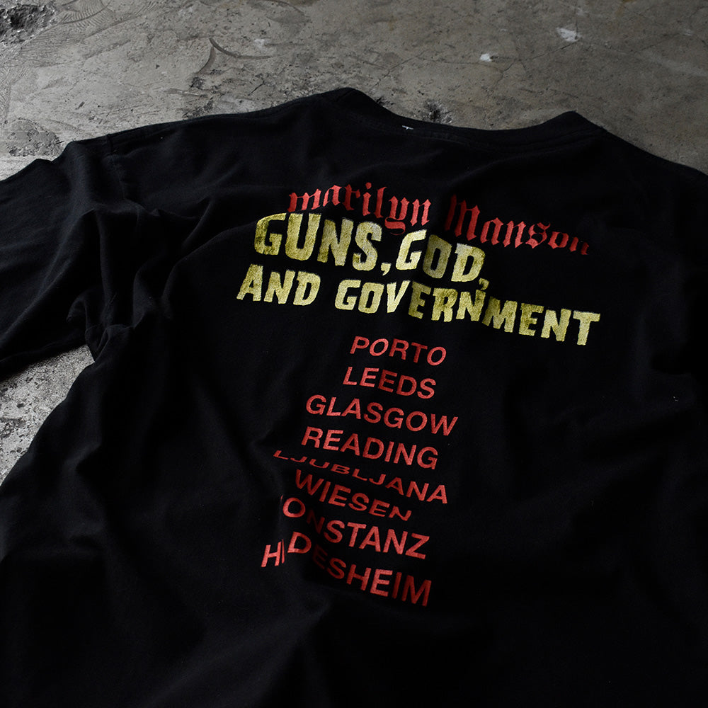 本物 guns god and government マリリンマンソン tシャツ