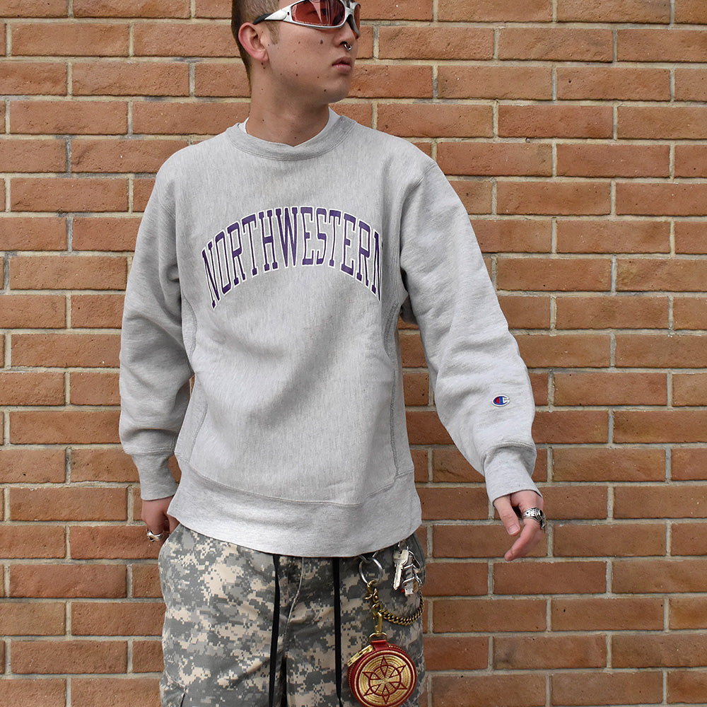 80's Champion "NORTHWESTERN" RWスウェット USA製 250207H