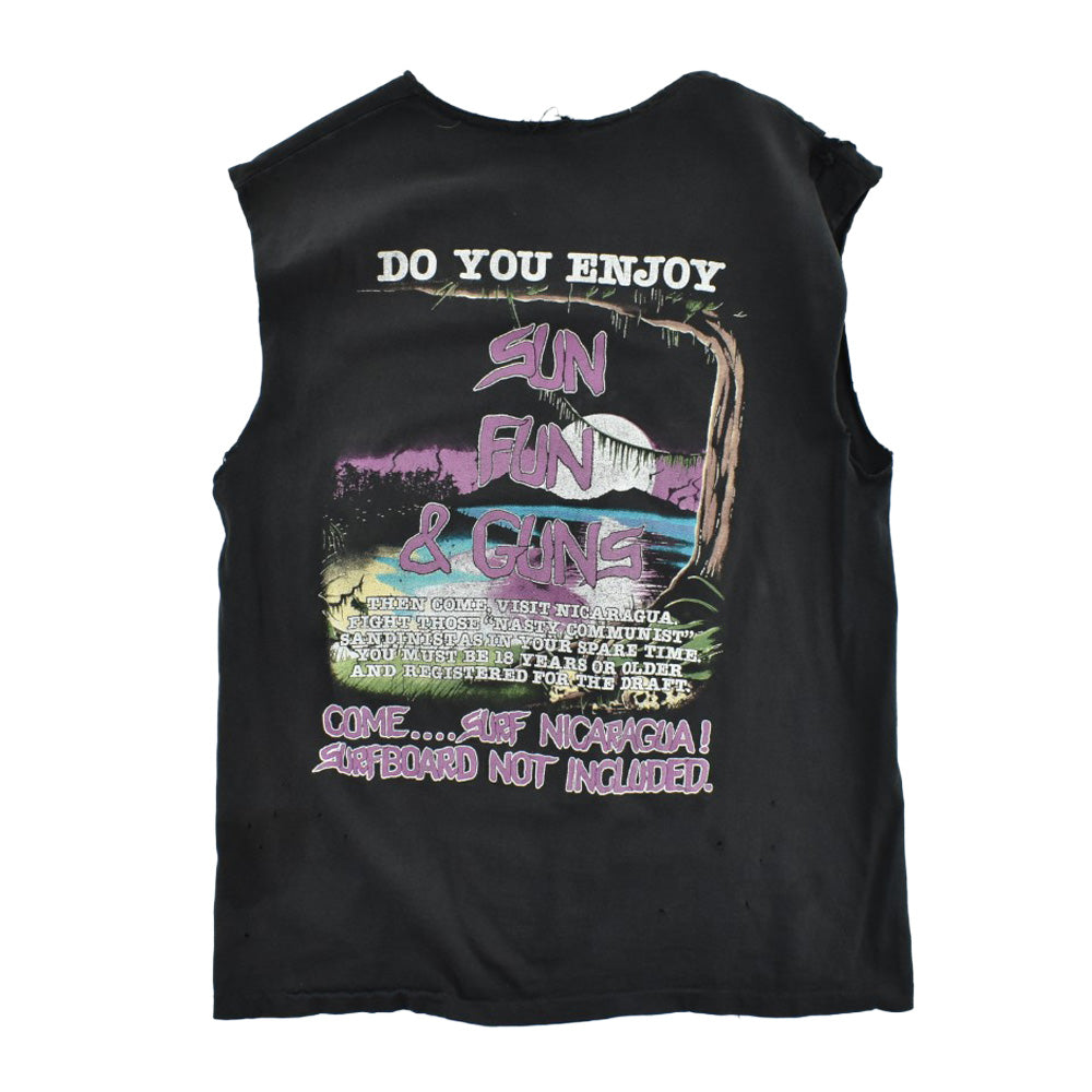 80's Sacred Reich "SURF NICARAGUA" スラッシュメタル カットオフ ロックT 260904H