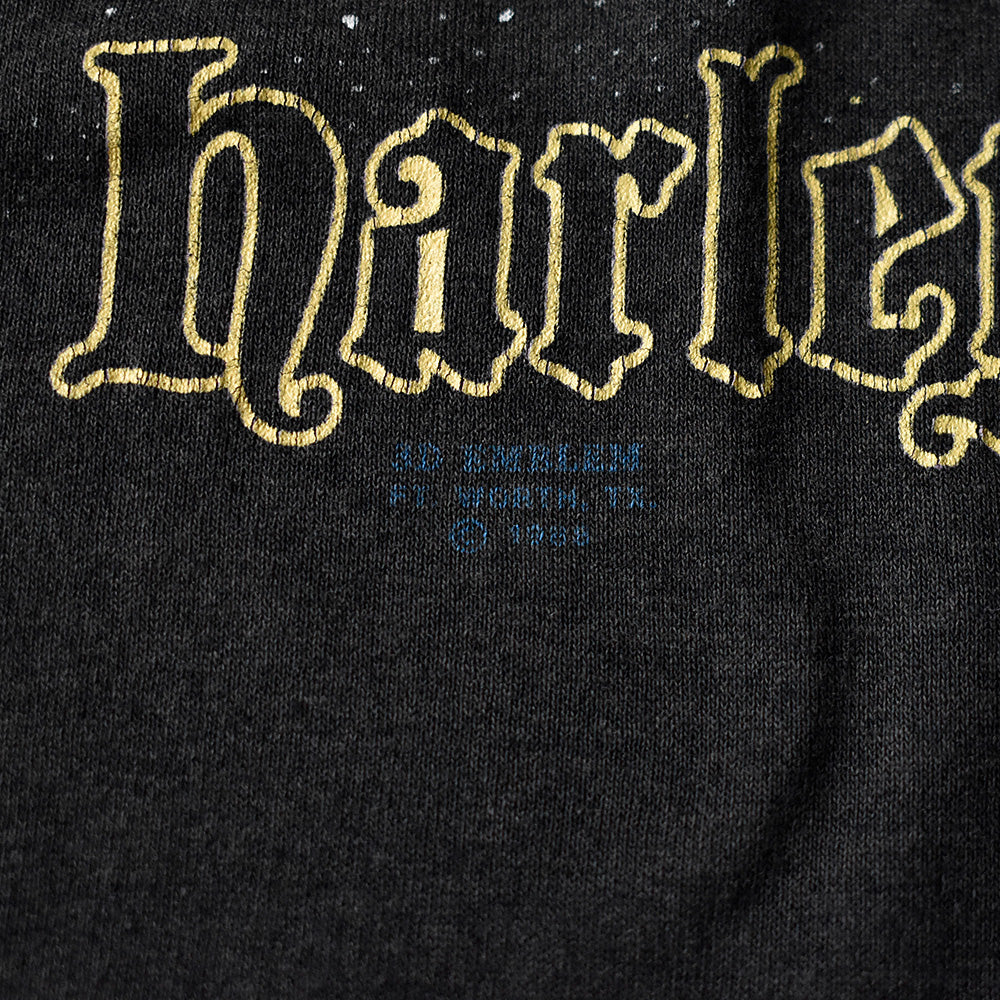 80's Harley Davidson 3D EMBLEM “The Last Biker on Earth” Tシャツ USA製 240718H
