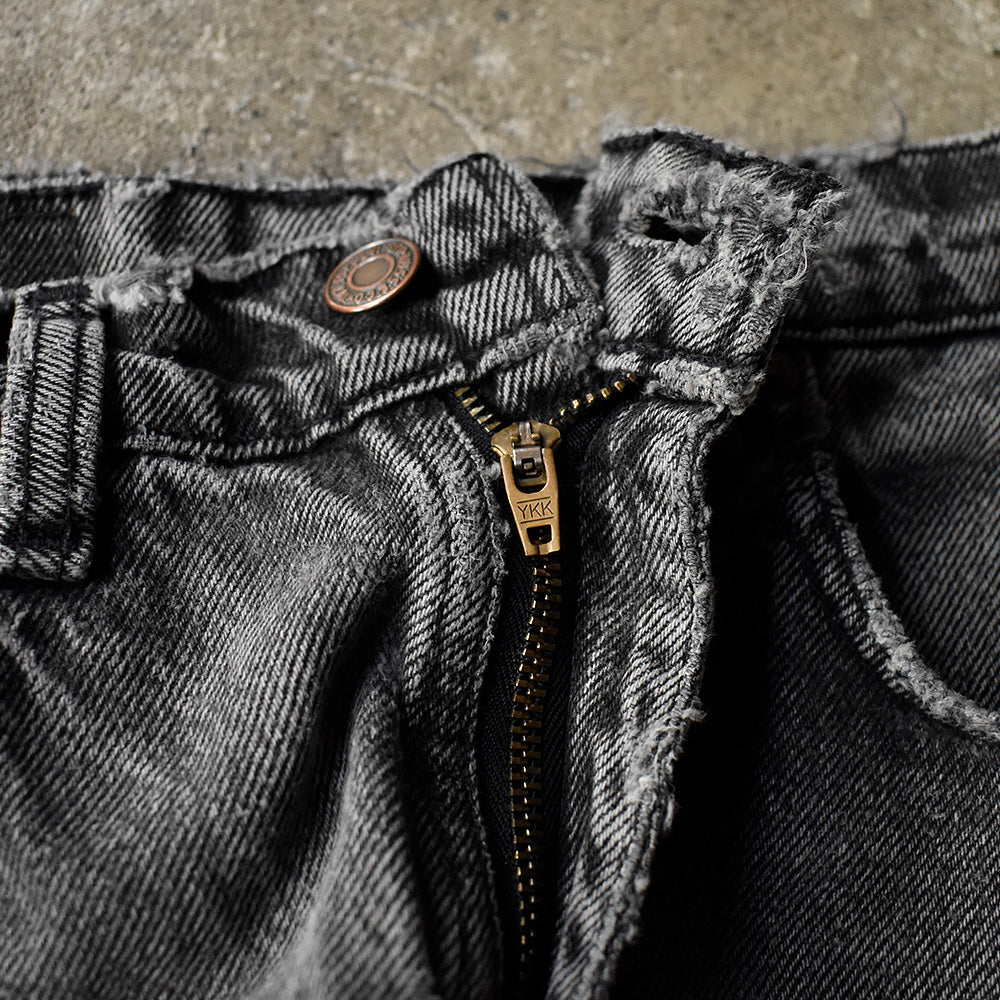 90's Levi's 555 “GO GO GO” RELAXED FIT ブラックデニムパンツ 240226H