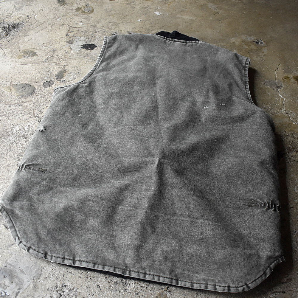90's～ ダメージ！ ペンキ！ Carhartt  ダック ベスト キルティングライナー 240926H