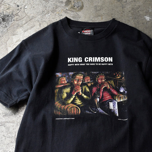 Y2K King Crimson “Happy with What You Have to Be Happy With” Tシャツ 240224HYY