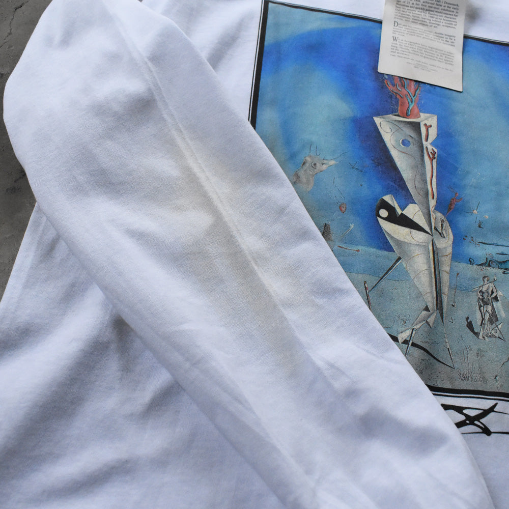 90’s デッドストック！ Salvador Dalí “Apparatus and Hand” 長袖 アート Tシャツ USA製 250607 (E)