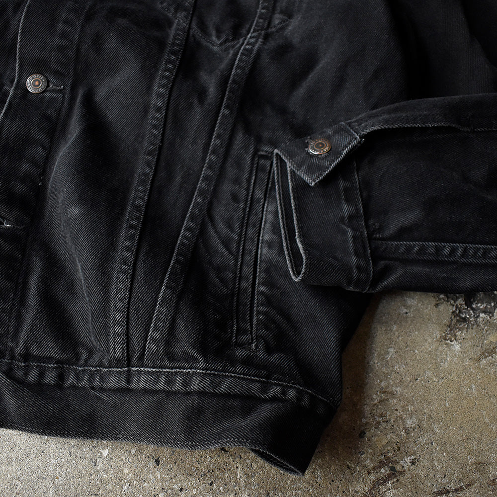 Levi’s PC9-72335-0013 刺繍 XXL size ブラック デニムジャケット 250622H