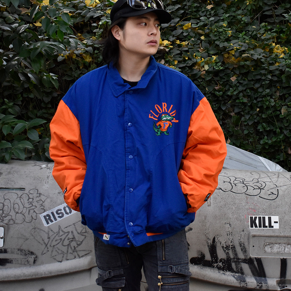90's #1Apparel NCAA “University of Florida” コットンアワードジャケット 231218H