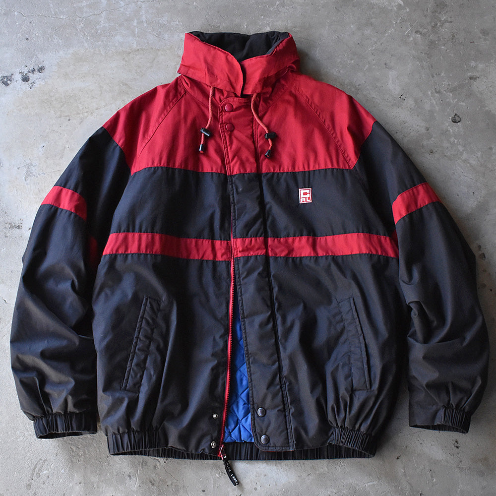 チャップス ラルフローレン バックロゴ ブルゾン 90年代〜 ブラック×レッド ヴィンテージ