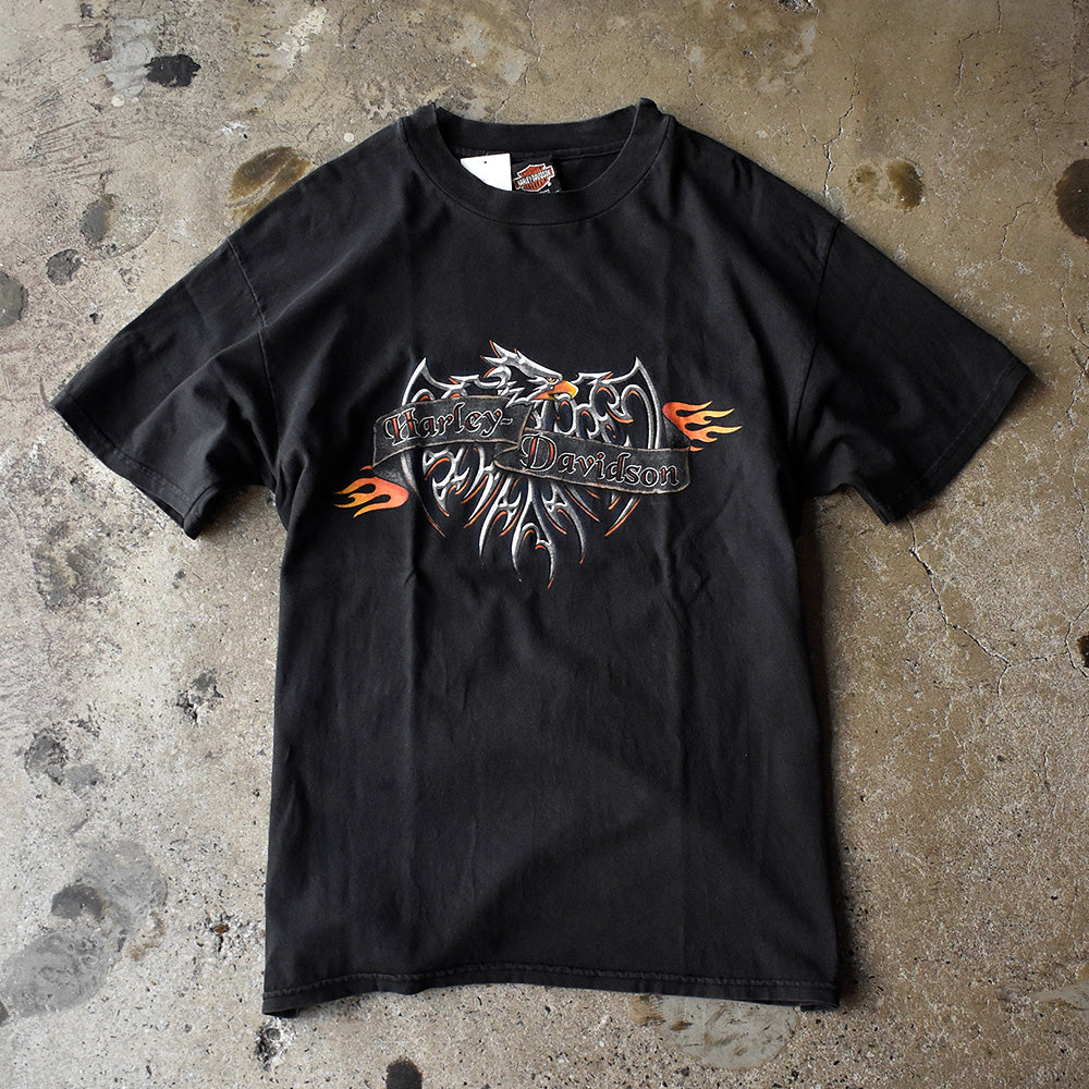Y2K Harley-Davidson “トライバルイーグル” Tシャツ USA製 250608H