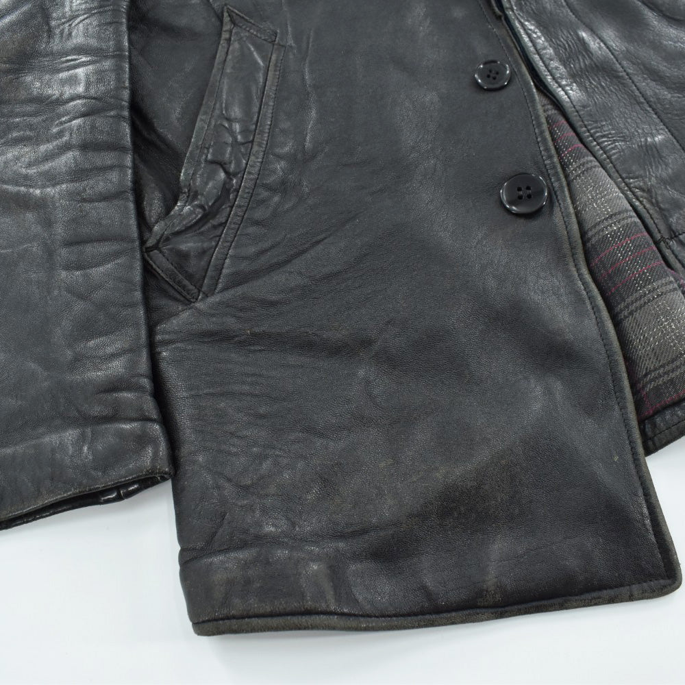 60's~ M.I.C フレンチレザー カーコート 260224H