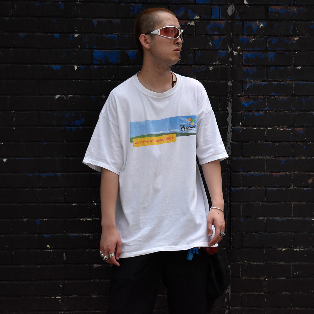 Y2K Microsoft “Windows XP 2001” 企業 Tシャツ 250708H