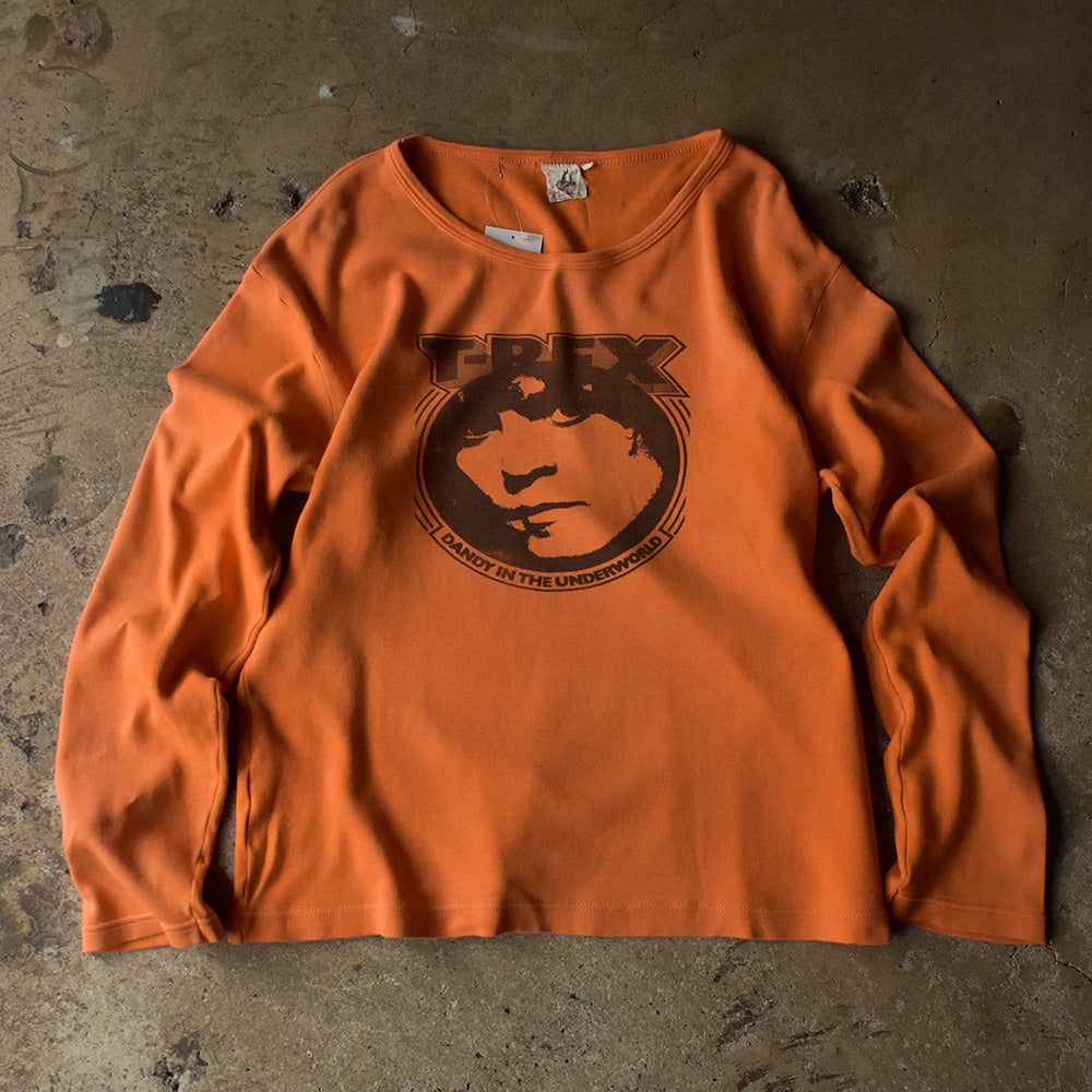70's T. Rex “Dandy in the Underworld” ロングスリーブTシャツ！ Euro製 231012HY33