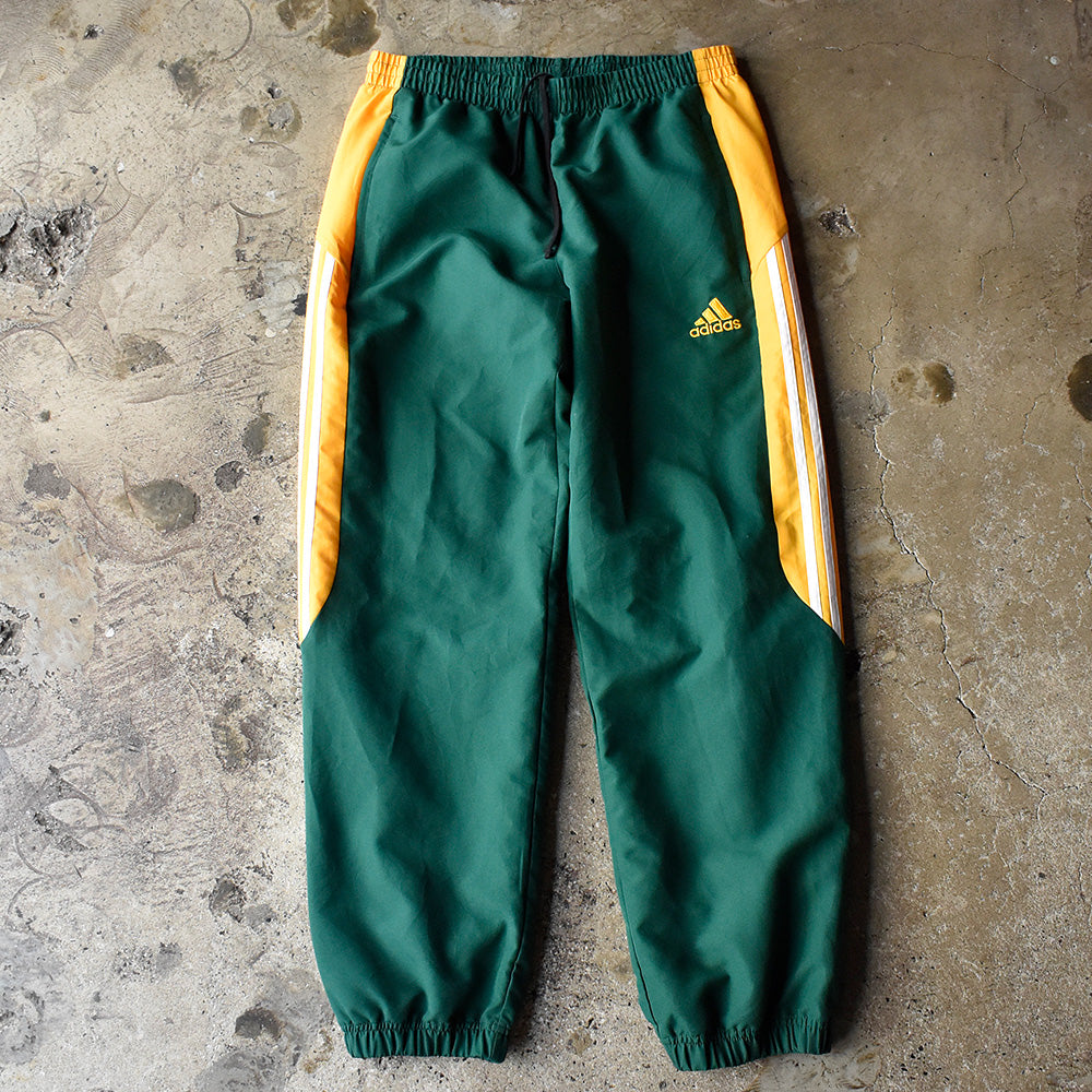 アディダス トラックパンツ 2000年代 グリーン イエロー 古着