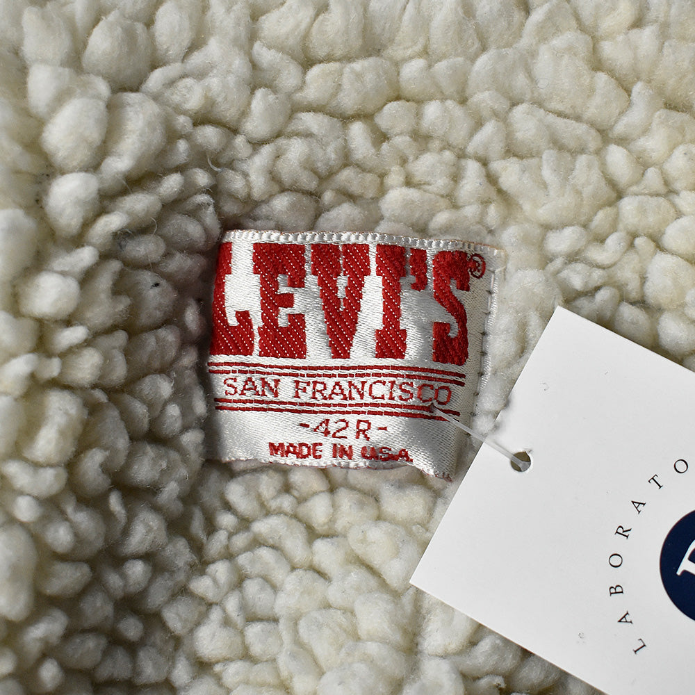 80's ボロ！ Levi's 70608-0216 デニムボアジャケット USA製 240105H