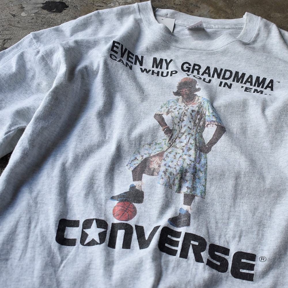 コンバース ラリー・ジョンソン フォトプリント プロモーションTシャツ 1990年 USA製 ヴィンテージ