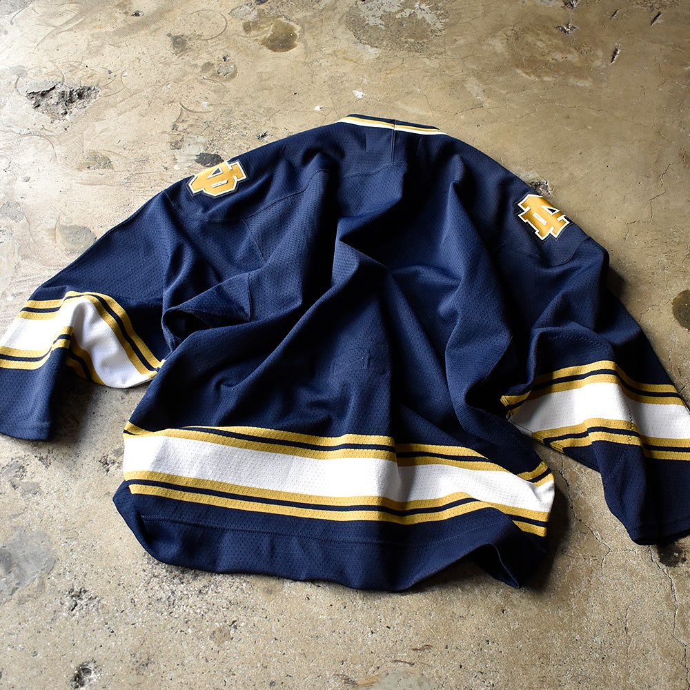 Y2K デッドストック adidas Notre Dame ホッケーシャツ 240318H