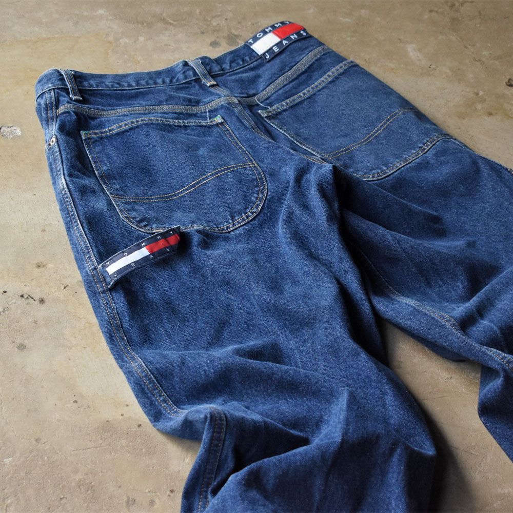 90’s TOMMY HILFIGER “TOMMY JEANS” ペインター デニムパンツ 240703