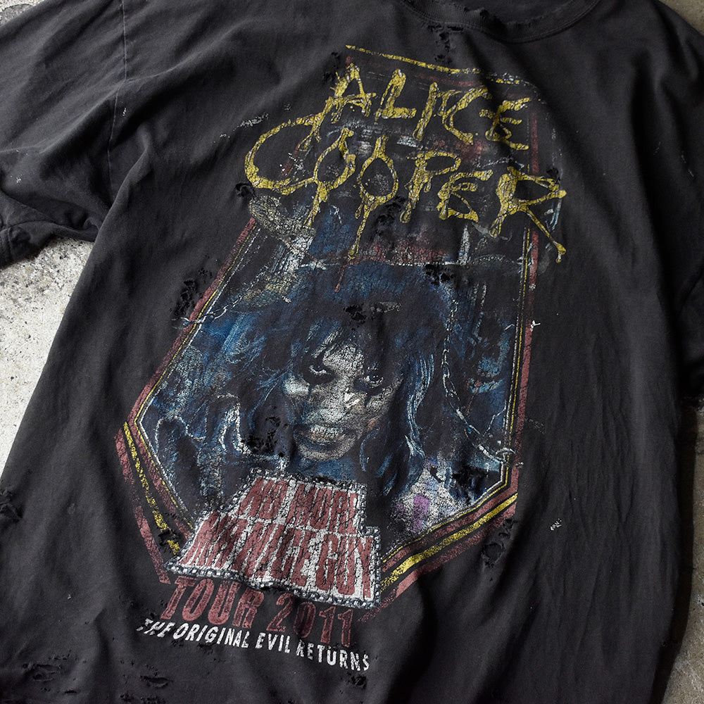 Y2K ボロ！ Alice Cooper “No More Mr. Nice Guy” Tour ロック Tシャツ 250717H