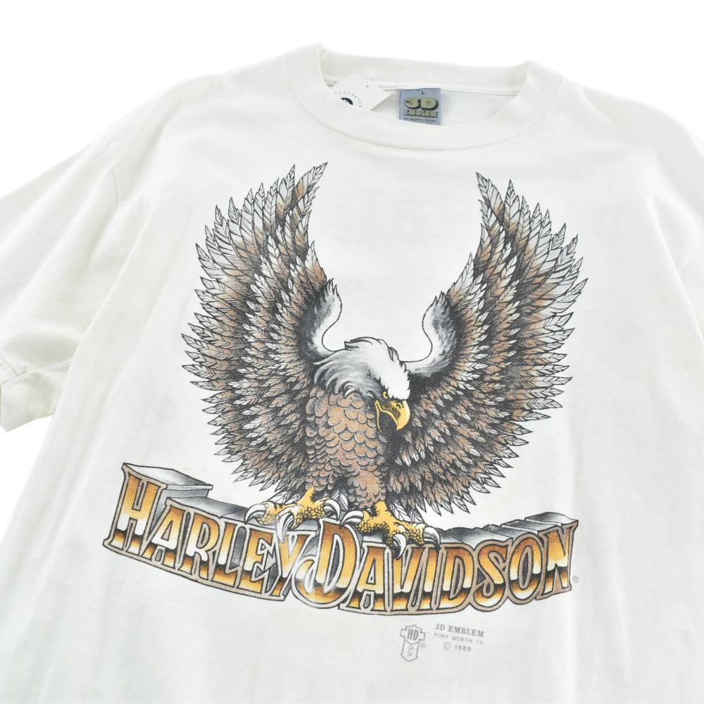 80's HARLEY-DAVIDSON 3D EMBLEM イーグル ハーレーT USA製 260901H