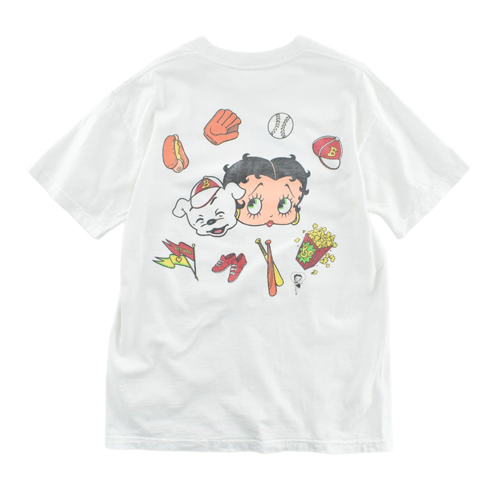 90's BETTY BOOP "The Babe" ベースボール キャラT USA製 260814H