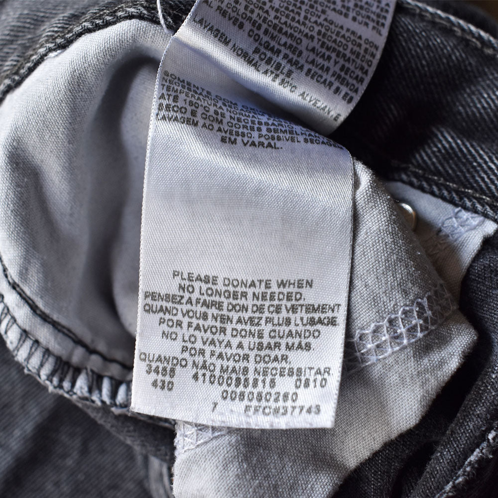 Levi's 505 “Straight Fit” ブラックデニムパンツ 240222