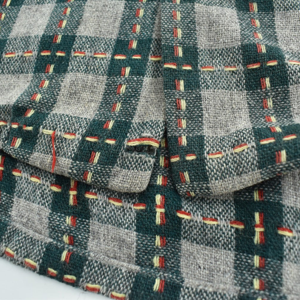 50’s TOWNCRAFT ウールチェック オープンカラー 半袖シャツ 260619H
