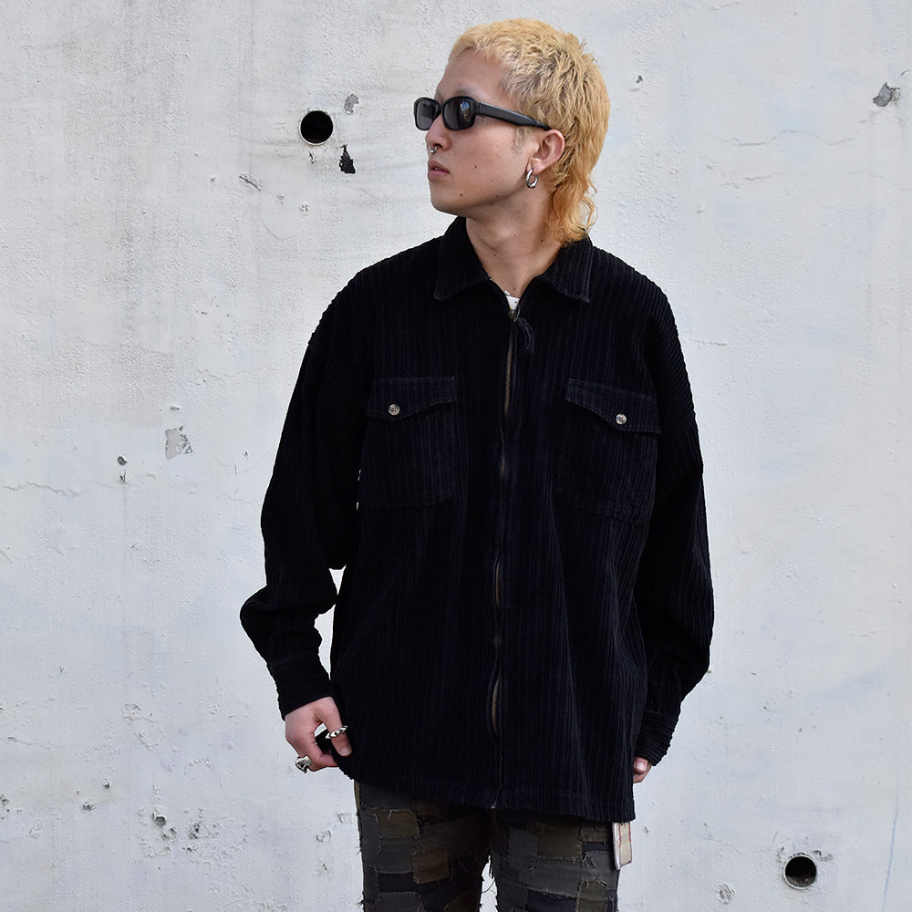 90's Protest Clothing フルジップ コーデュロイシャツ 231231H