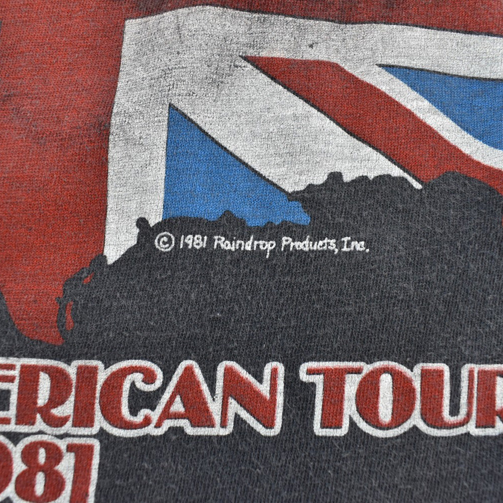 80's The Rolling Stones "North American Tour 1981" 星条旗ベロ ロックT 260710H